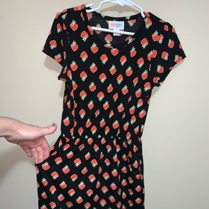 LuLaRoe strawberry girls dress